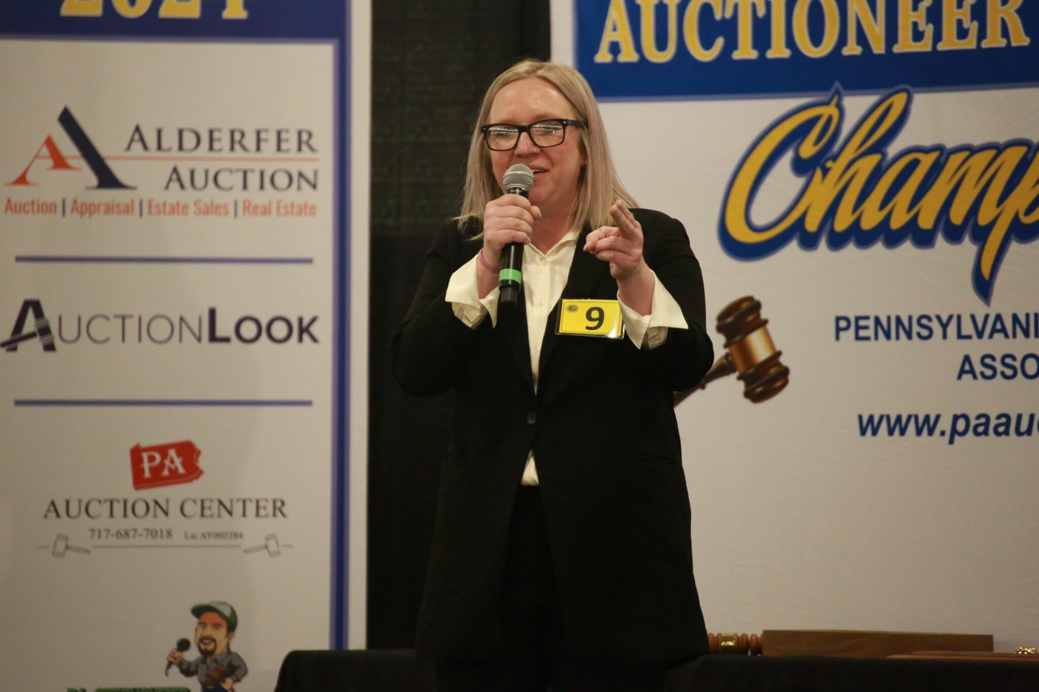Kylee Hostetter Top Female Competitor PA Auctioneer Championship